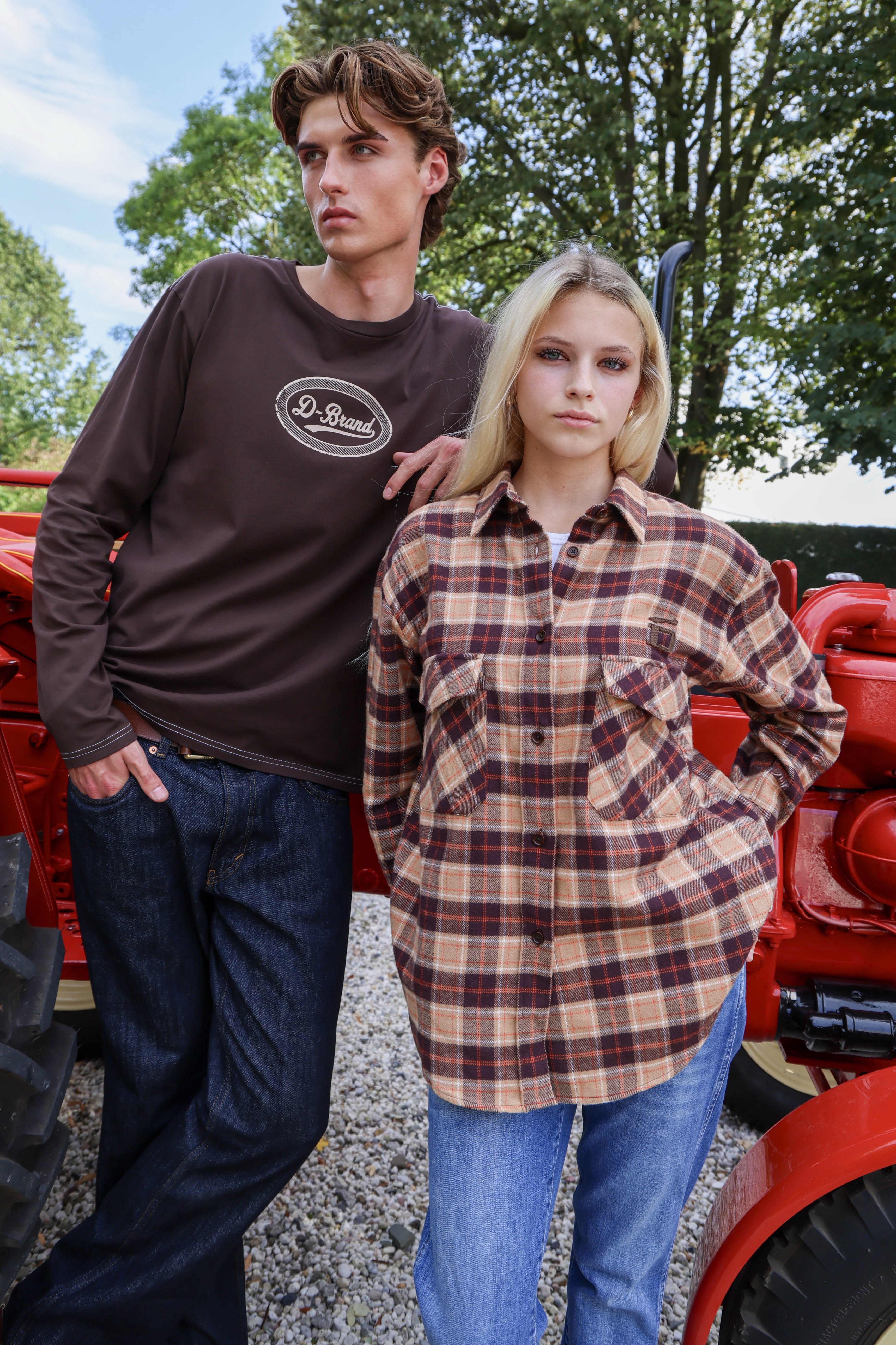 Check Flannel Shirt, D-Brand Longsleeve